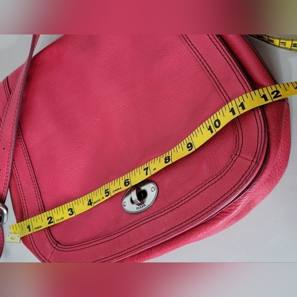 Fossil Marlow Flap Crossbody in Flamingo Pink - Picture 11 of 13